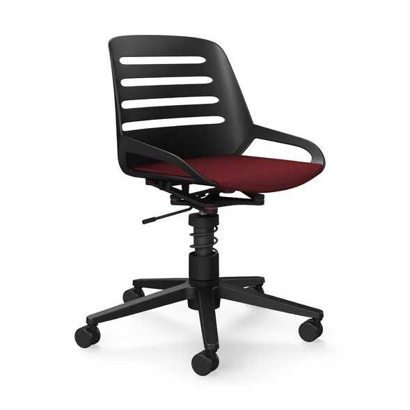 Aeris Numo Task Black - (column with spring and castors) Aeris Numo Task Black - (column with spring and castors)