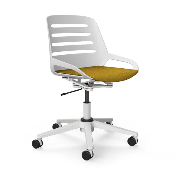 Aeris Numo Task White - (column with castors) Aeris Numo Task White - (column with castors)