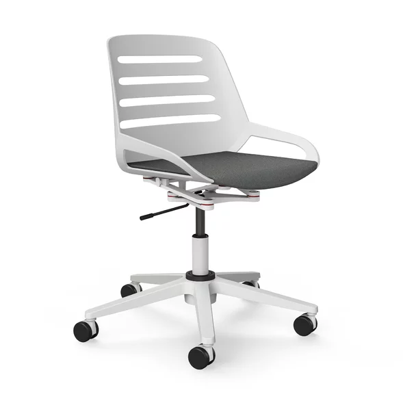 Aeris Numo Task White - (column with castors) Aeris Numo Task White - (column with castors)