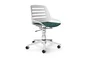 Aeris Numo Task White - (column with spring and castors) Aeris Numo Task White - (column with spring and castors)