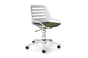 Aeris Numo Task White - (column with spring and castors) Aeris Numo Task White - (column with spring and castors)