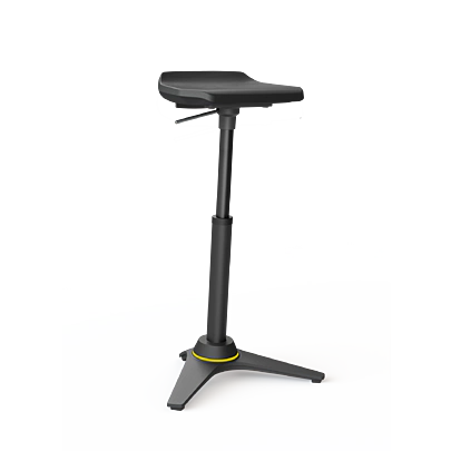 Stolička Aeris Muvman Industry Black ESD/ vysoká podnož