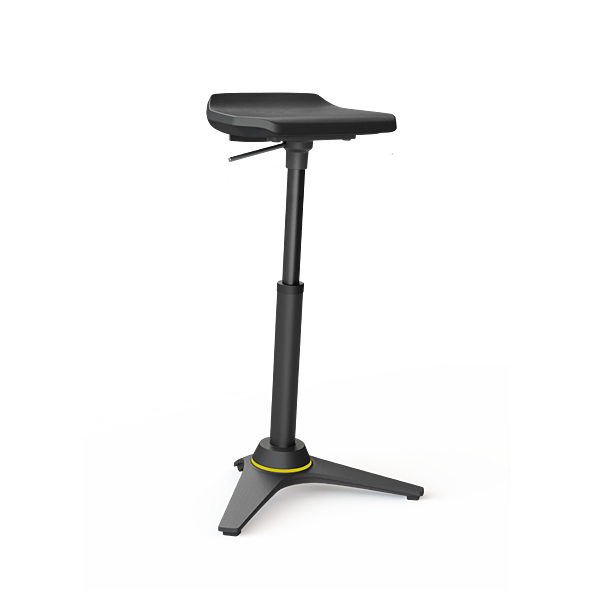 Stolička Aeris Muvman Industry Black ESD/ vysoká podnož Stolička Aeris Muvman Industry Black ESD/ vysoká podnož