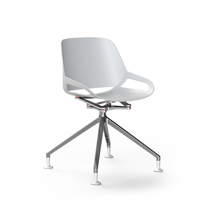 Stolička Aeris Numo (klzáky na hviezdici) White
