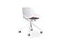 Stolička Aeris Numo (kolieska na hviezdici) White
